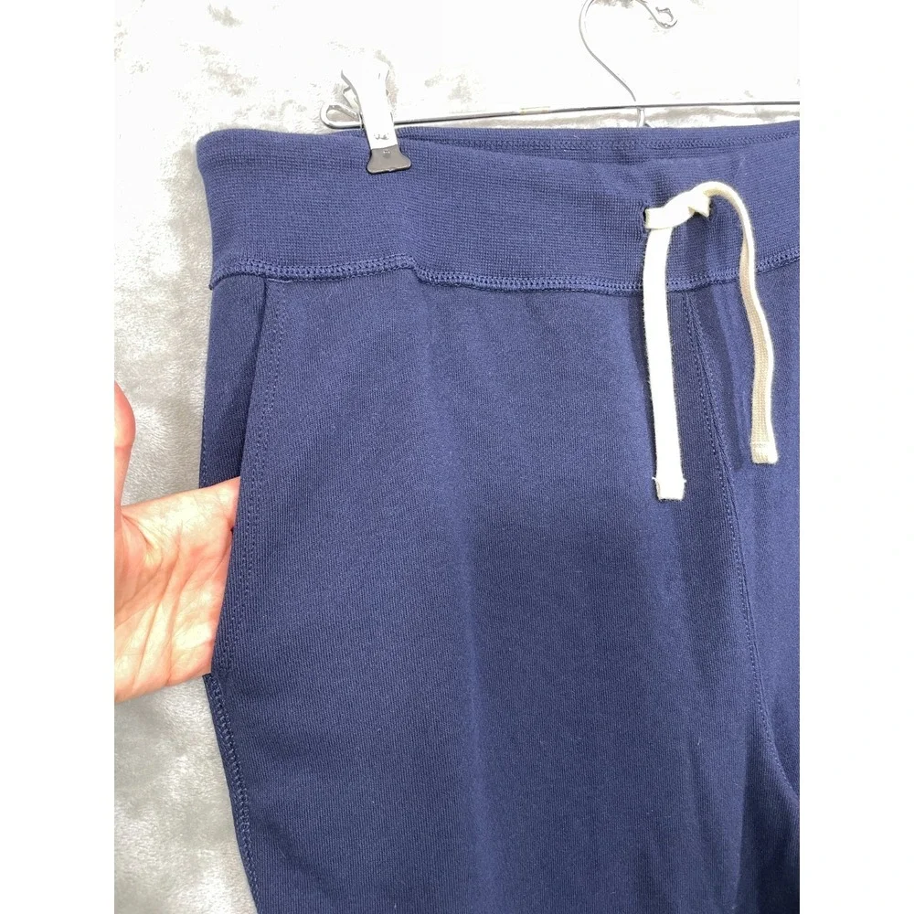 Polo Ralph Lauren Men's Large Navy Fleece Drawstring Cinch Ankle Sweatpants NWOT